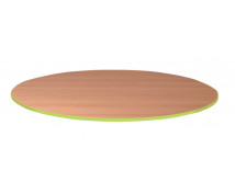 Stolová deska 25 mm, BUK, kruh 85 cm - zelená