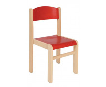 Dřevěná židle JAVOR 38 cm červená