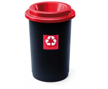 Koše na třídení odpadu - kovy (červený)